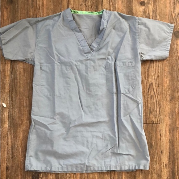 Size XS gray scrub top - Picture 1 of 2